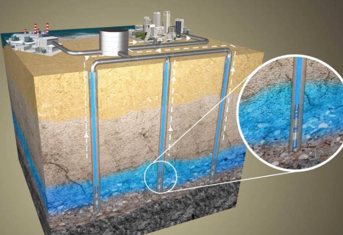 La dewa difundió esta imagen del sistema de almacenar el agua.