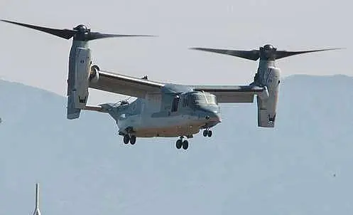 El avión siniestrado es un modelo V-22 Osprey. (Fuente externa)