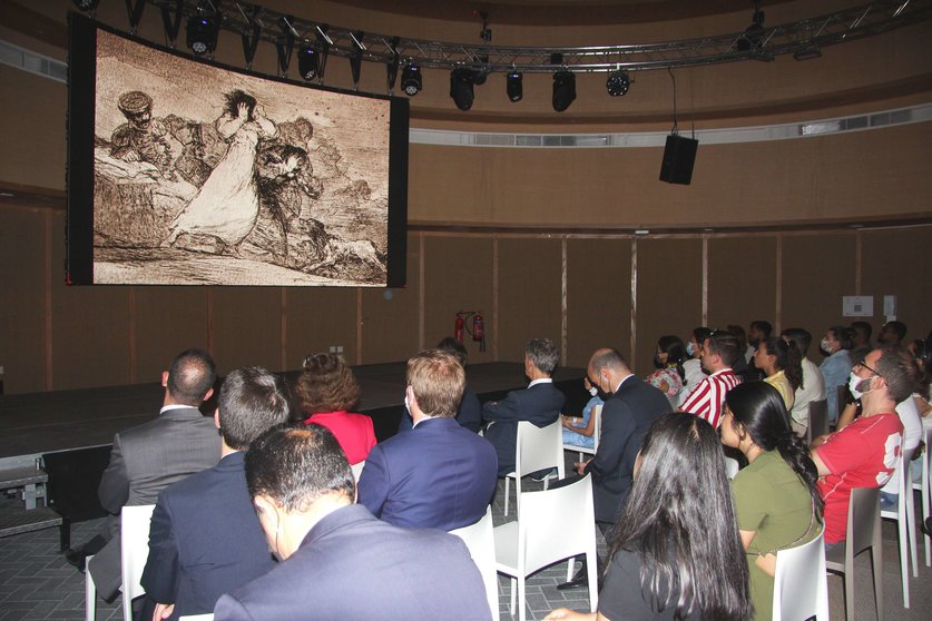Un momento de la exhibición de Goya en el Pabellón de España en Expo Dubai. (Cedida)