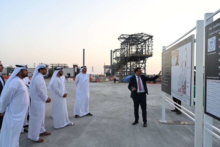 Un momento de la presentación de la terminal de carga en Dubai. (WAM)