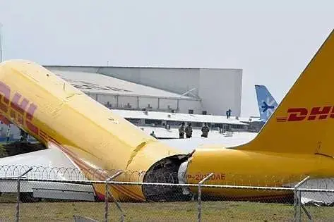 Estado en el que quedó el avión de Costa Rica.