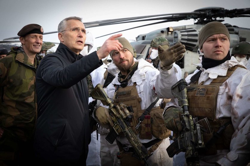 El secretario general de la OTAN, Jens Stoltenberg, en un ejercico militar. (@JensStoltenberg)