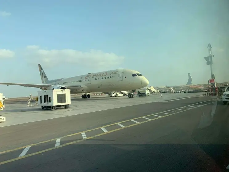 Un avión de la aerolínea de EAU Etihad. (EL CORREO)