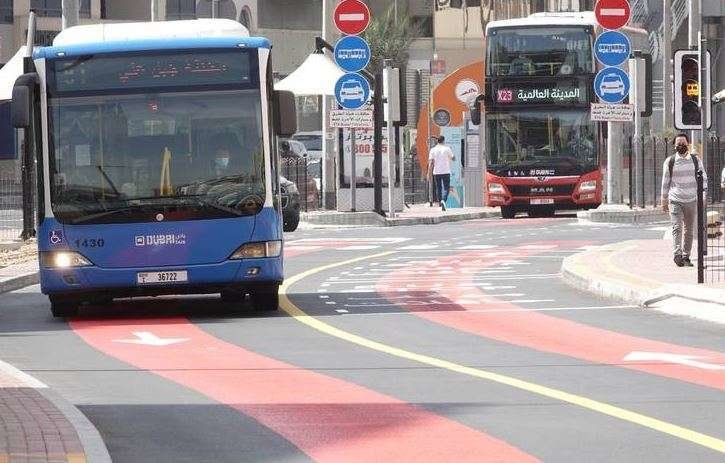 Carril bus en Dubai. (RTA)
