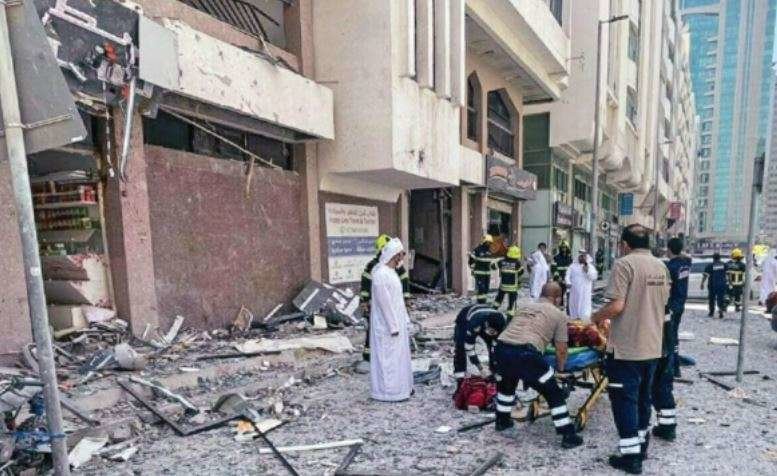 Una imagen del lugar de la explosión en Abu Dhabi. (Policía de Abu Dhabi)