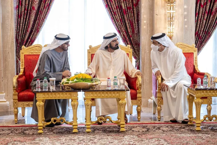 Líderes de Emiratos. (WAM)