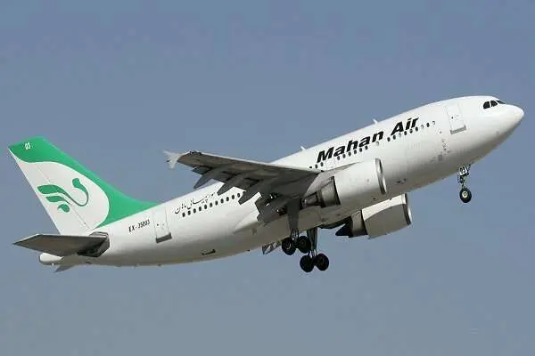 Un avión de Mahan Air. (Twitter)