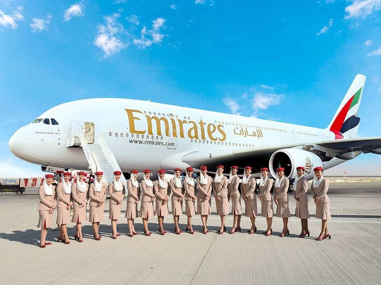 Una imagen promocional de Emirates Airline. (Twitter)