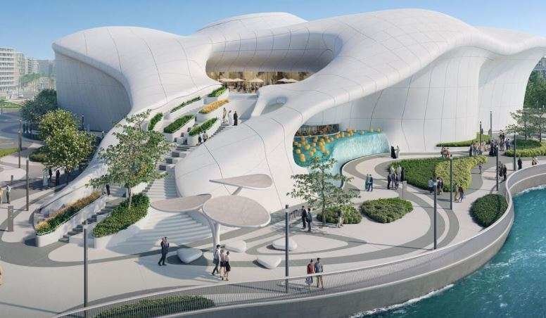 Una imagen del nuevo distrito cultural en Abu Dhabi. (Twitter)