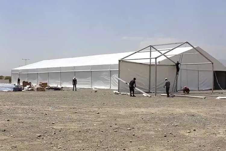 El hospital de campaña en la provincia de Khost en Afganistán.