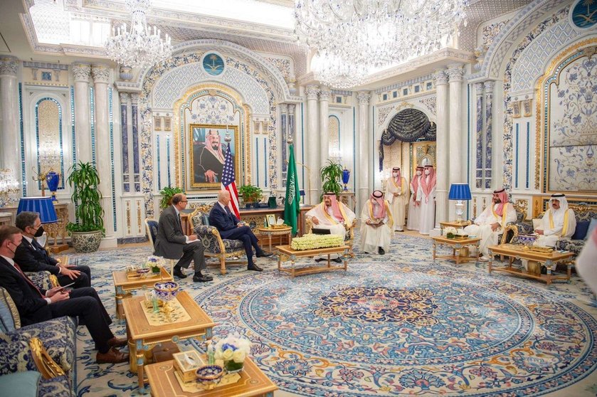 El rey Salman de Arabia Saudita y el presidente de EEUU, Biden. (SPA)