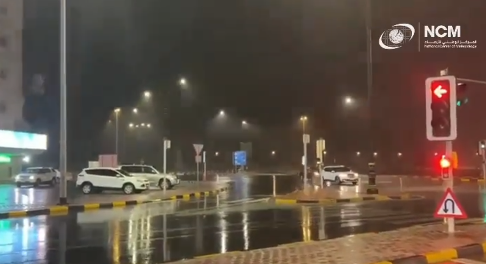 Lluvia en Fujairah. (NCM)