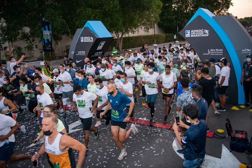 Una imagen de la maratón de Abu Dhabi. (WAM)