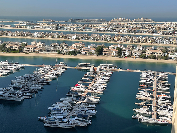 Perspectiva de The Palm Jumeirah en Dubai. (EL CORREO)