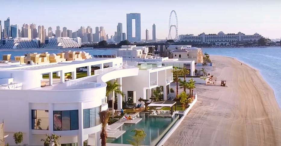 La mansión más cara vendida hasta ahora en Dubai se encuentra en la exclusiva zona de La Palmera.(belleview.ae)