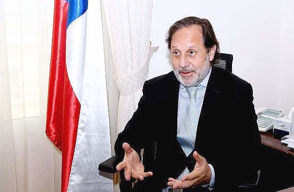 Patricio Díaz Broughton, embajador de Chile en  Emiratos Árabes Unidos. (WAM)