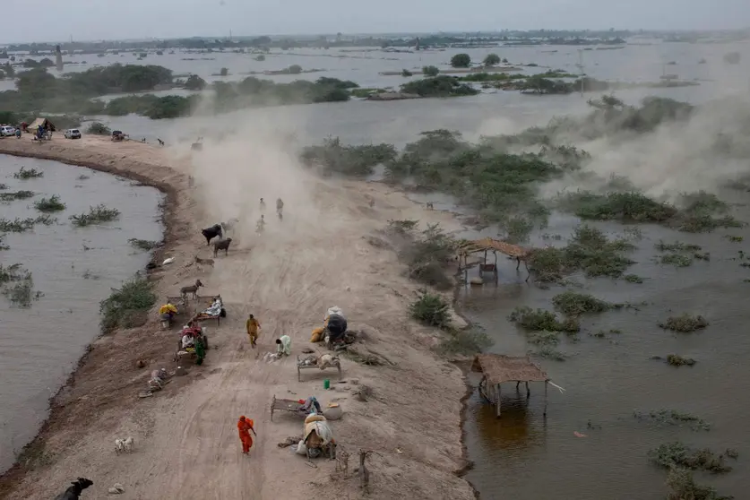 Una imagen de Pakistán tras las lluvias. (WAM)