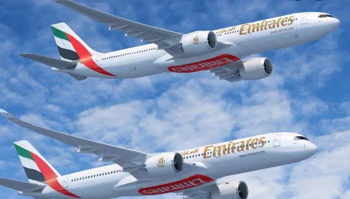 Aviones de la aerolínea Emirates.