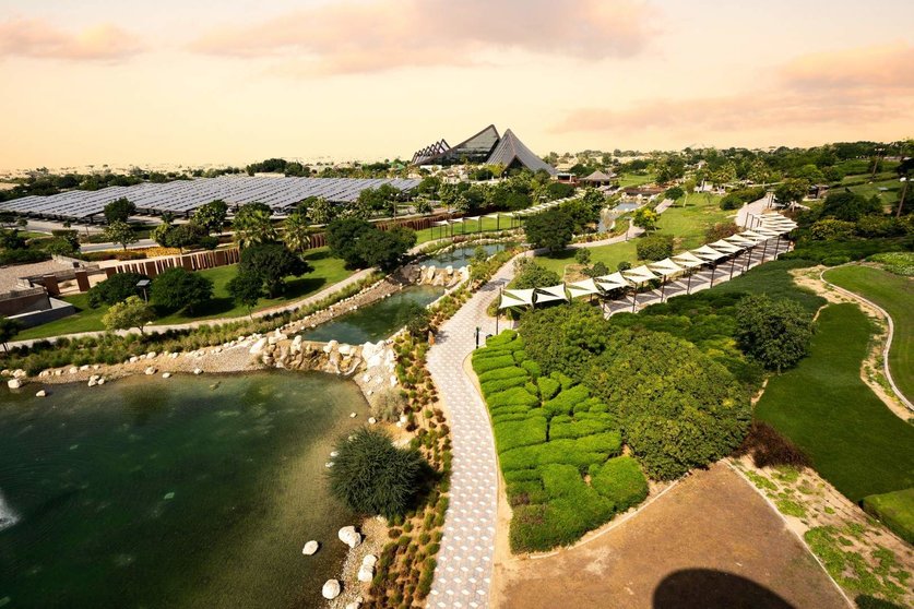 Una imagen aérea del Safari Park en Dubai. (WAM)