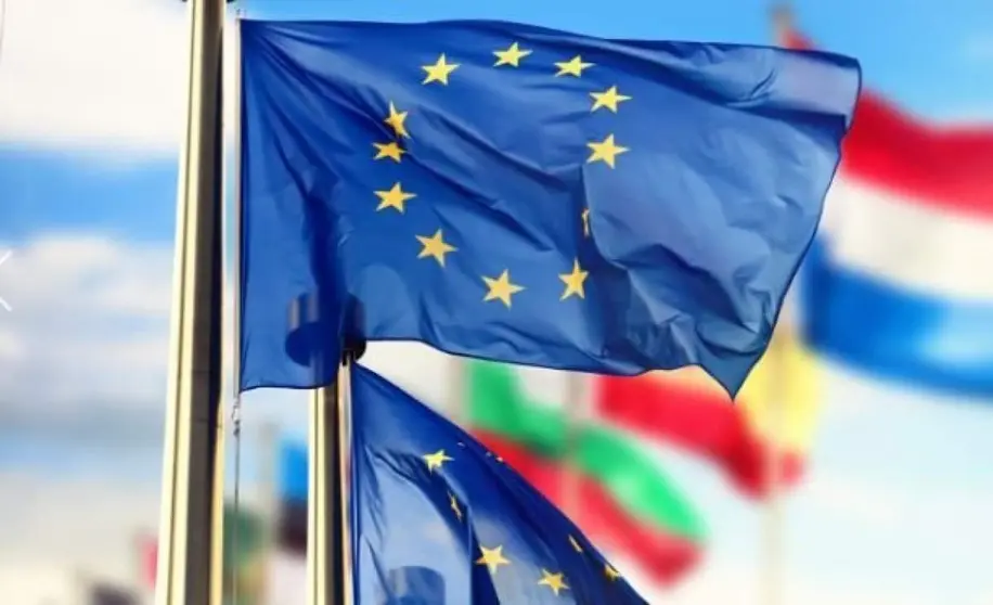 Bandera de la Unión Europea.