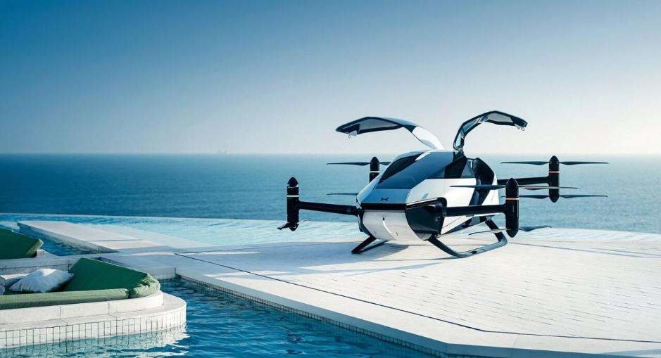 El coche volador que despegará en Gitex 2022 de Dubai. (Fuente externa)