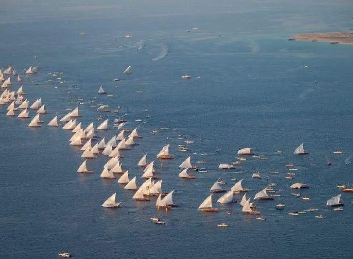 Una imagen de una regata tradicional en Emiratos Árabes. (WAM)