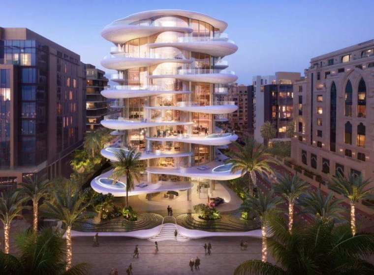 El edificio Palm Fower en La Palmera de Dubai. (Facebook)