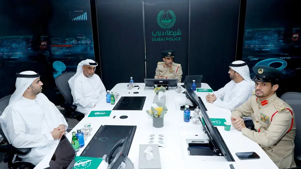 Un momento de la presentación de los datos de la Policía de Dubai. (Twitter)