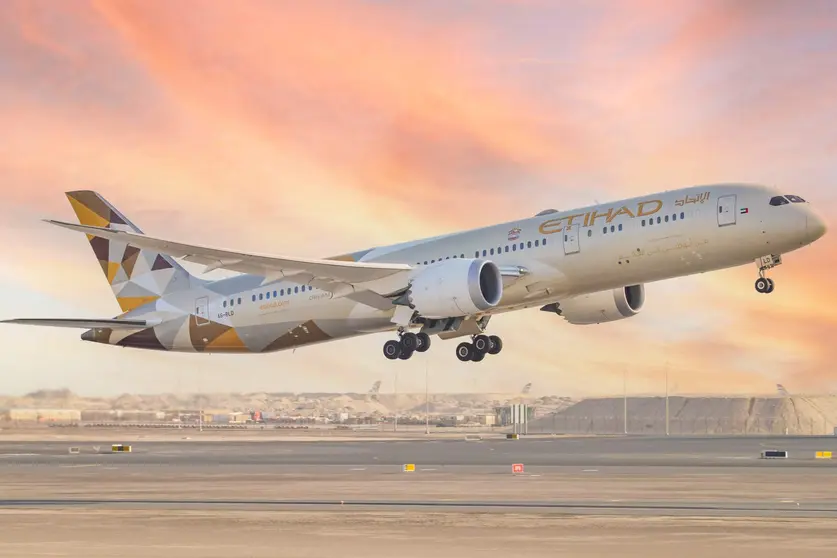 Una aeronave de Etihad. (WAM)