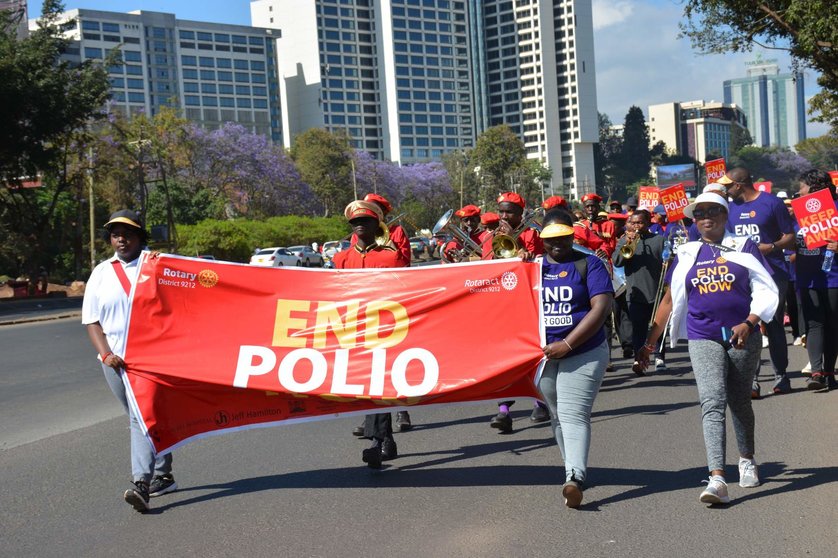 Kenia marcó el Día Mundial contra la Poliomielitis (24 de octubre). (Twitter)
