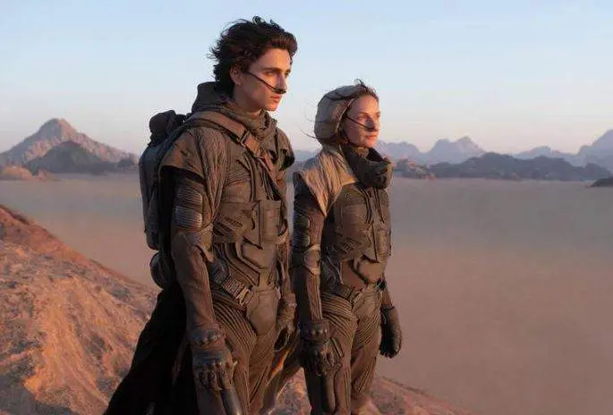 Una imagen de la película 'Dune', grabada en Abu Dhabi. (Warner Bros Pictures)