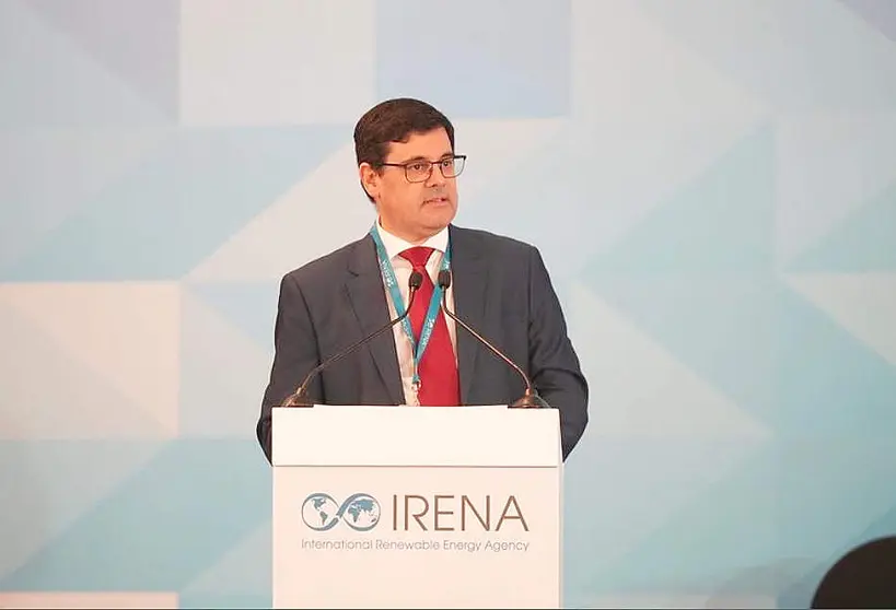 el presidente del 24º Consejo y director nacional de Energía de Uruguay, Fitzgerald Cantero, durante su intervención. (Cedida)