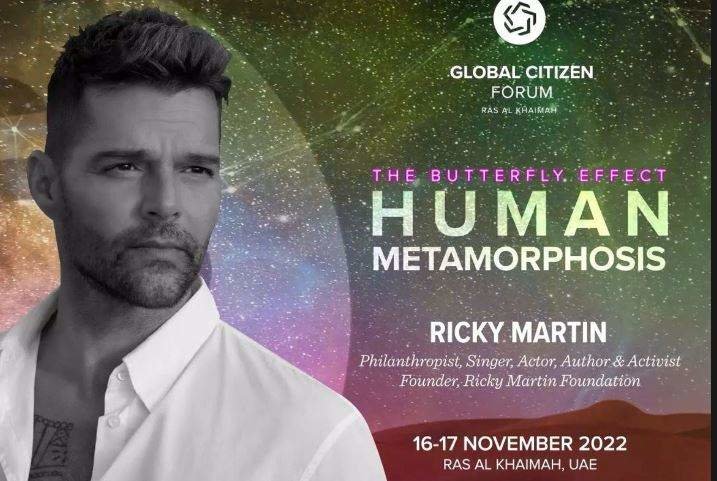 Una imagen del cartel anunciador de Ricky Martin en RAK. (Twitter)