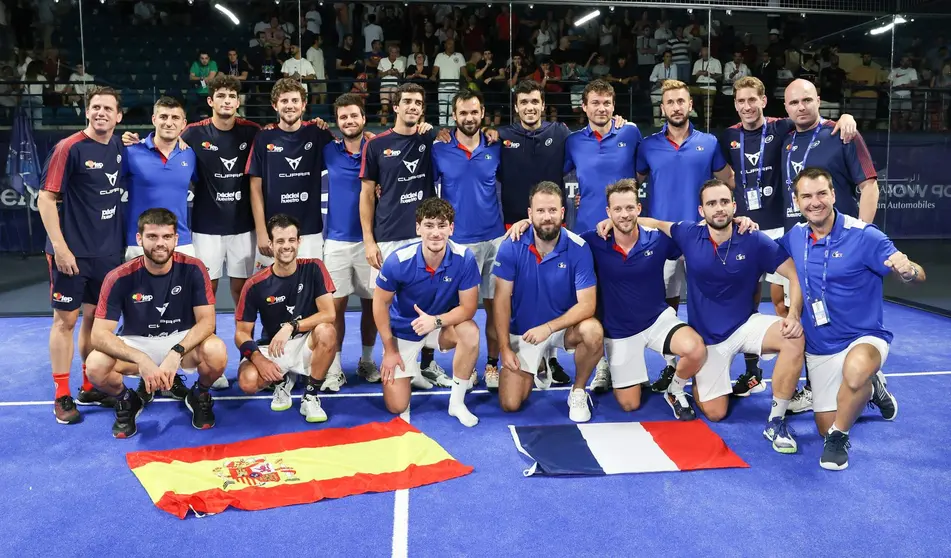 La selección de España de pádel derrotó en semifinales a Francia. (Twitter)