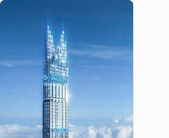 Una imagen de las futuras torres Binghatti en Dubai. (Twitter)