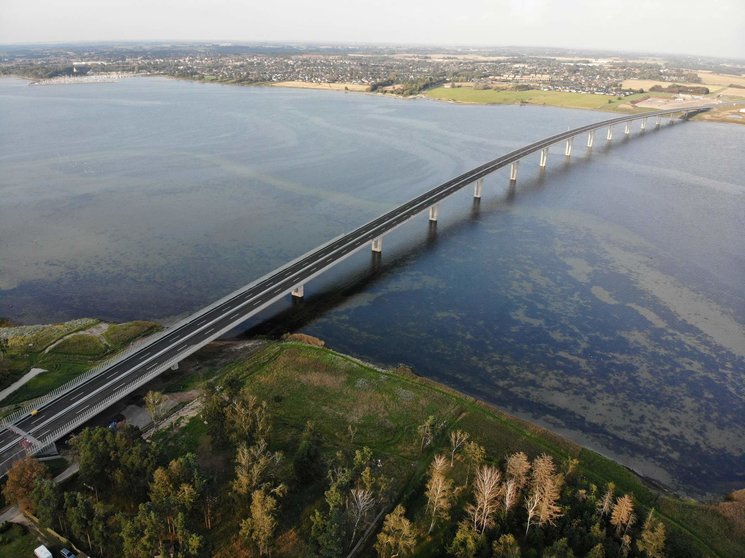 Puente sobre el Fiordo de Roskilde  en Dinamarca. (Cedida)