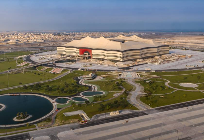 Estadio Al Bayt en Qatar. (Qatar News Agency)