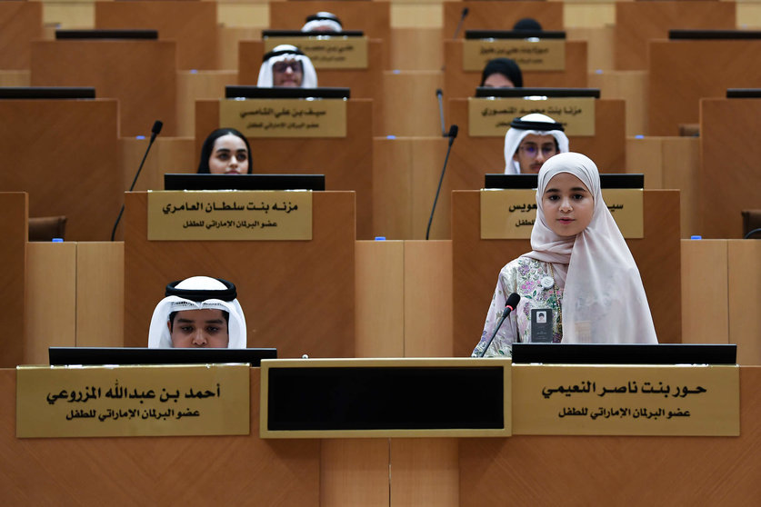 Última sesión celebrada en el Parlamento de los Niños. (WAM)