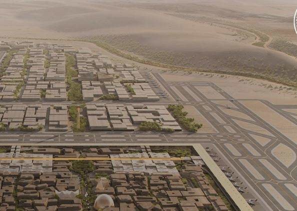 una perspectiva de la ampliación del aeropuerto de Riad. (Twitter)