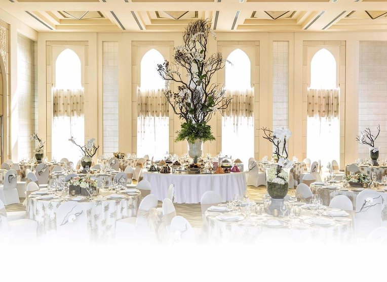 Una imagen de un salón de boda en Emiratos. (WAM)