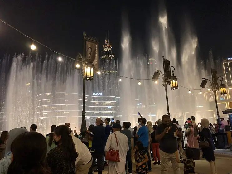 Una imagen de turistas en Dubai. (EL CORREO)