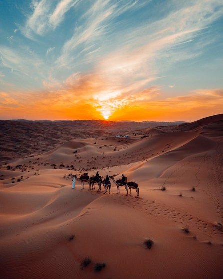 Una imagen del desierto de Emiratos Árabes Unidos. (WAM)