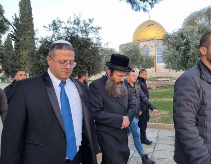 El ministro Ben-Gvir visita la mezquita de Al Aqsa. (@itamarbengvir)
