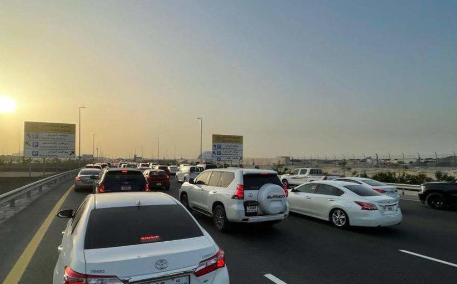 Una imagen de coches en Dubai. (EL CORREO)