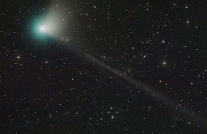 Una imagen de un cometa. (Twitter)