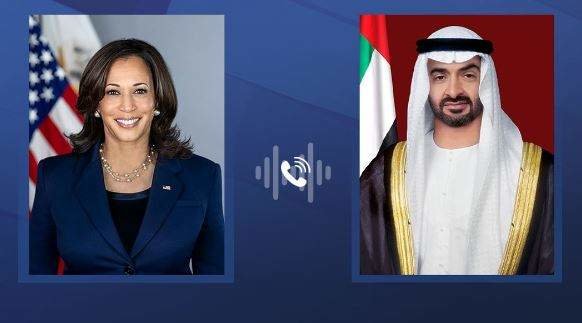 La vicepresidenta de EEUU y el presidente de Emiratos. (WAM)