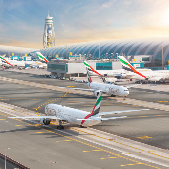 Una imagen del aeropuerto de Dubai. (Dubai Media Office)
