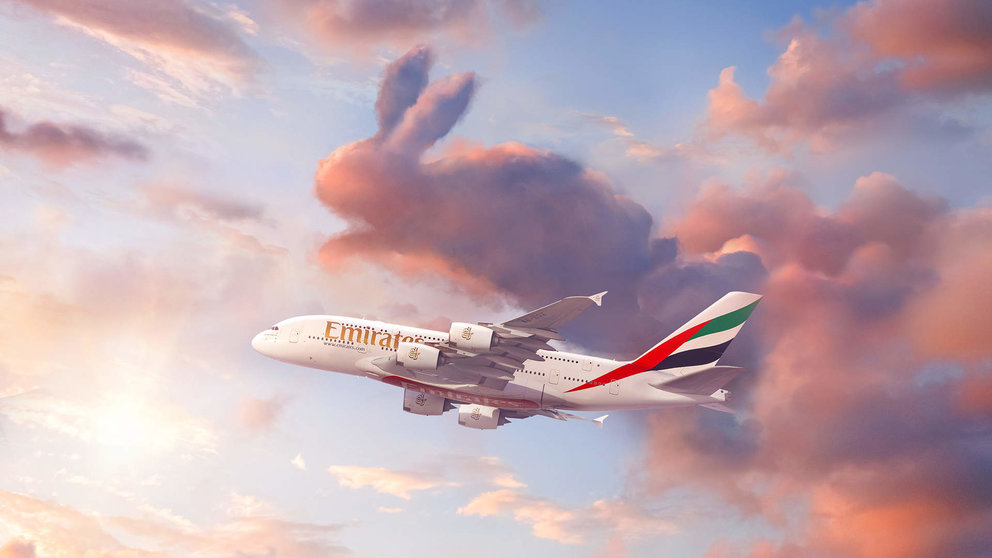 Un A380 de la aerolínea Emirates de Dubai. (Twitter)