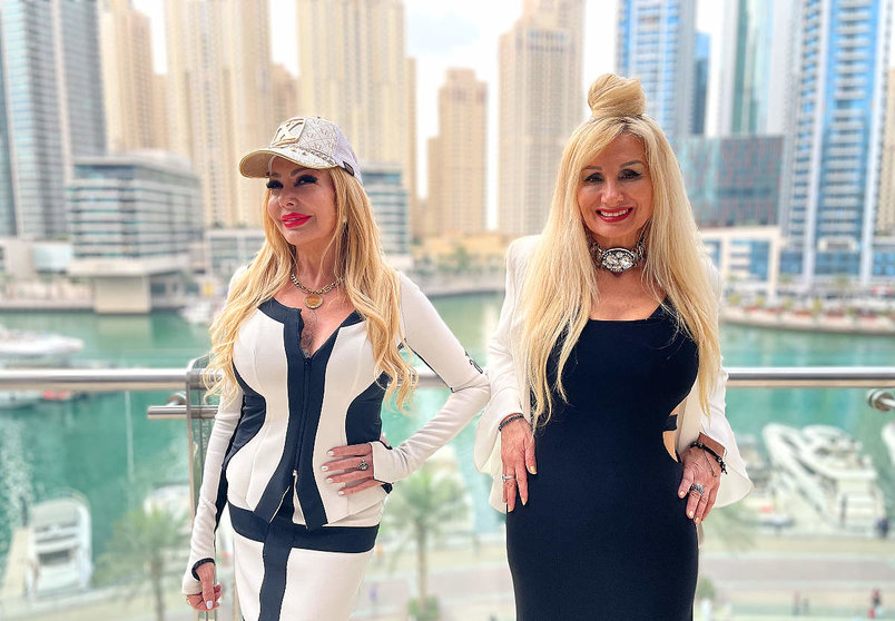 Ana y Antonella, en Dubai Marina. (EL CORREO)