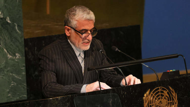El representante iraní ante la Onu. (Fuente externa)
